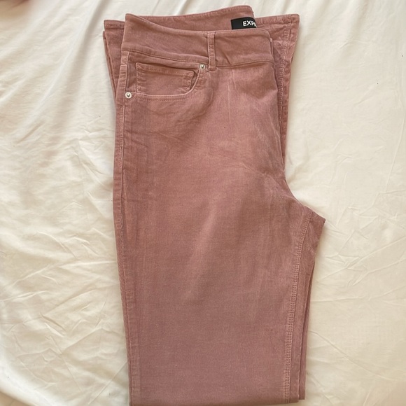 NWT Express Bell Flare High Rise Stretch Corduroy Pant - size 12R - Picture 4 of 7
